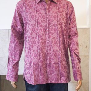 TED BAKER FUCHSIA FLORAL SHIRT NWOT SIZE 6 XL (175,35-36) VERY RARE